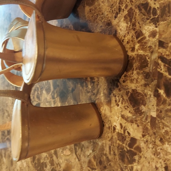 SCHUTZ Gold platform heels - Picture 3 of 6